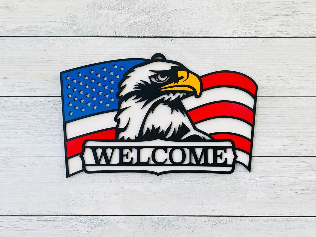 Eagle door hanger