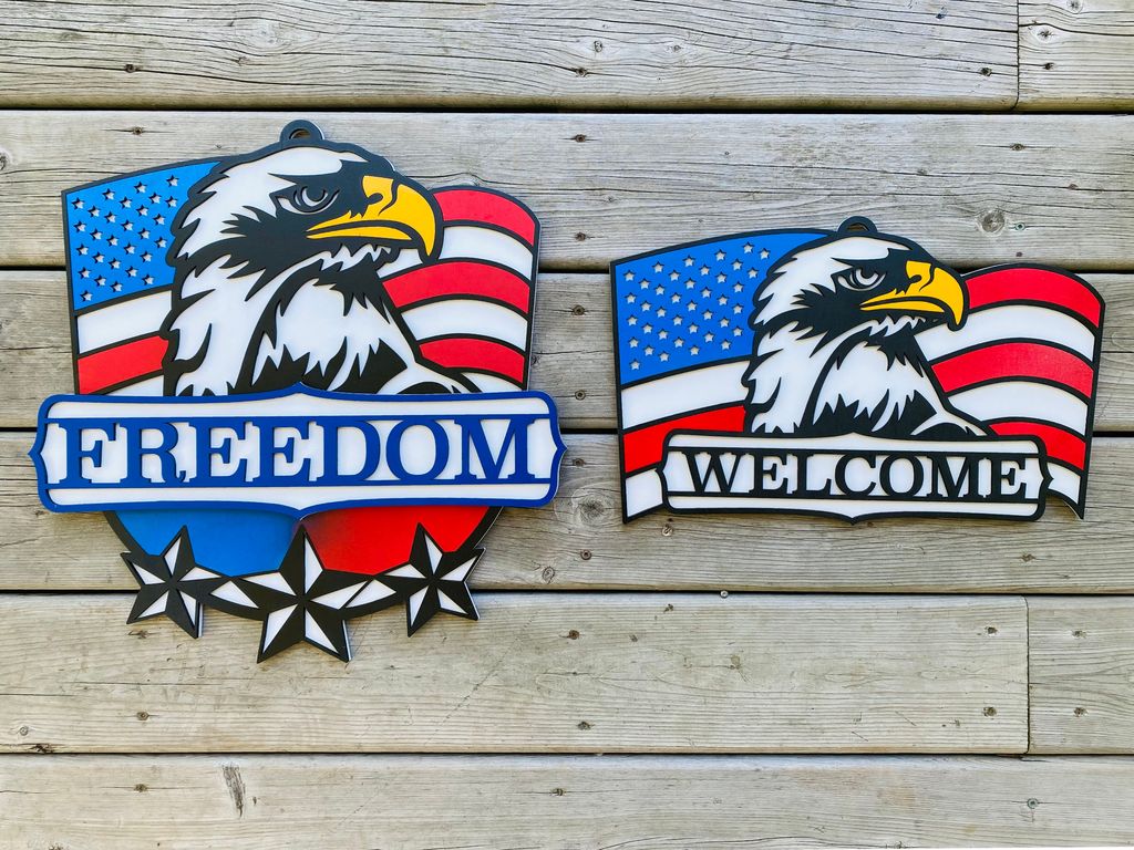 Eagle door hanger